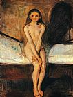 Puberty 1894 by Edvard Munch